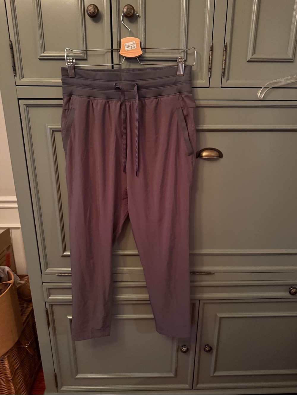 FREE FLY Gray Jogger Pants Sz S Drawstring Stretch Pockets Yoga Outdoor